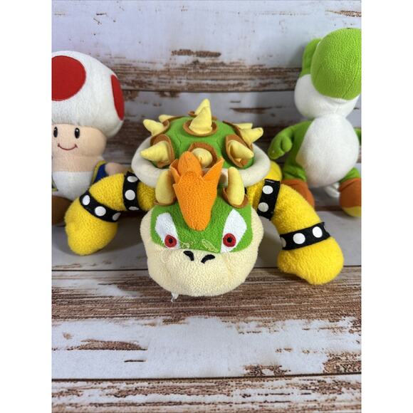 Nintendo, Super Mario Brothers Plush Lot 3 Piece Stuffed Animals Bundle 8” - Picture 3 of 6